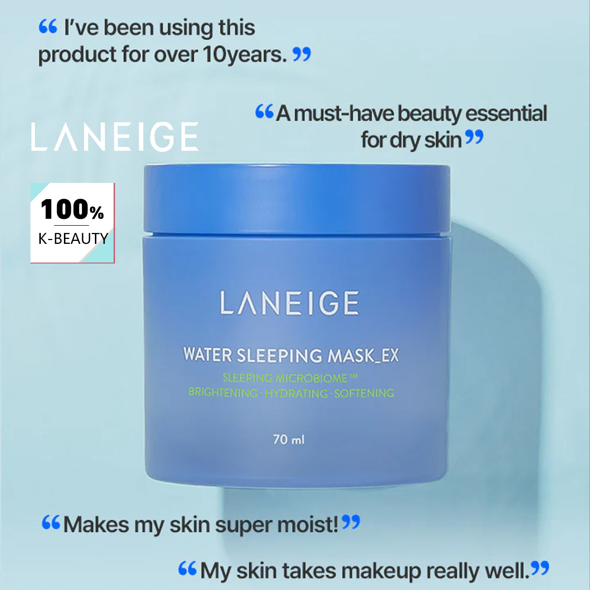 Luxury Skincare Fridge - Máscara Hidratante Noturna LANEIGE 70ml, Hidratação