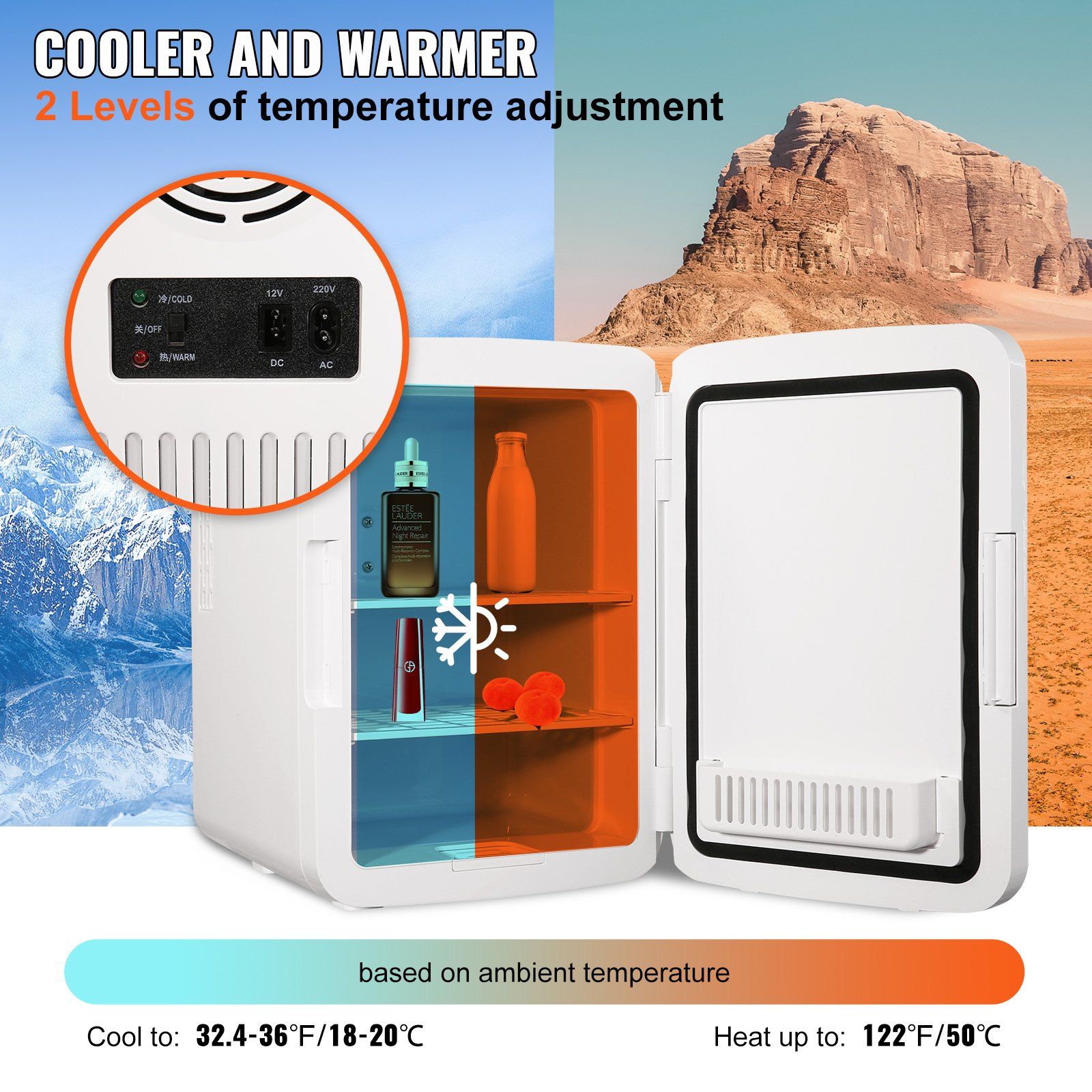 Mini refrigerador portátil de  - Luxury Skincare Fridge avaliação e preço